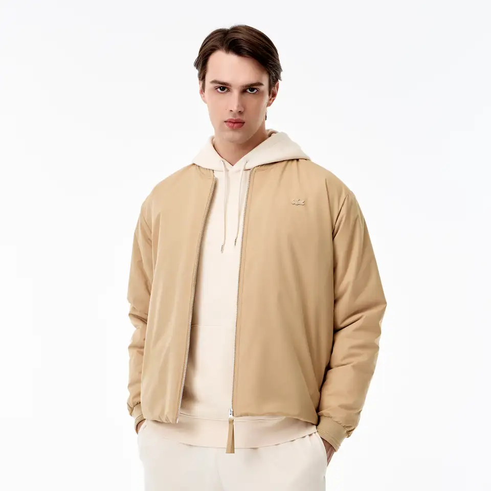 Мужская стеганая водоотталкивающая куртка-бомбер lacoste, фотография 1