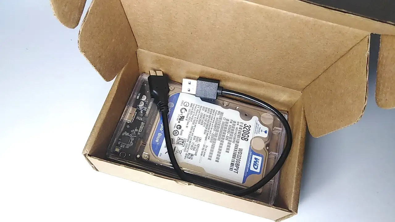 Портативный HDD-накопитель 320 GB, фотография 4