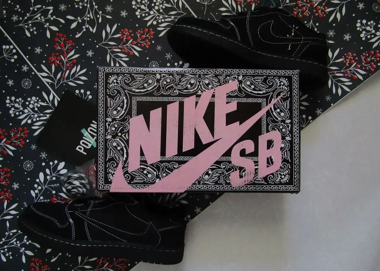 Nike Travis Scott x Air Jordan 1 Black Phantom, фотография 7