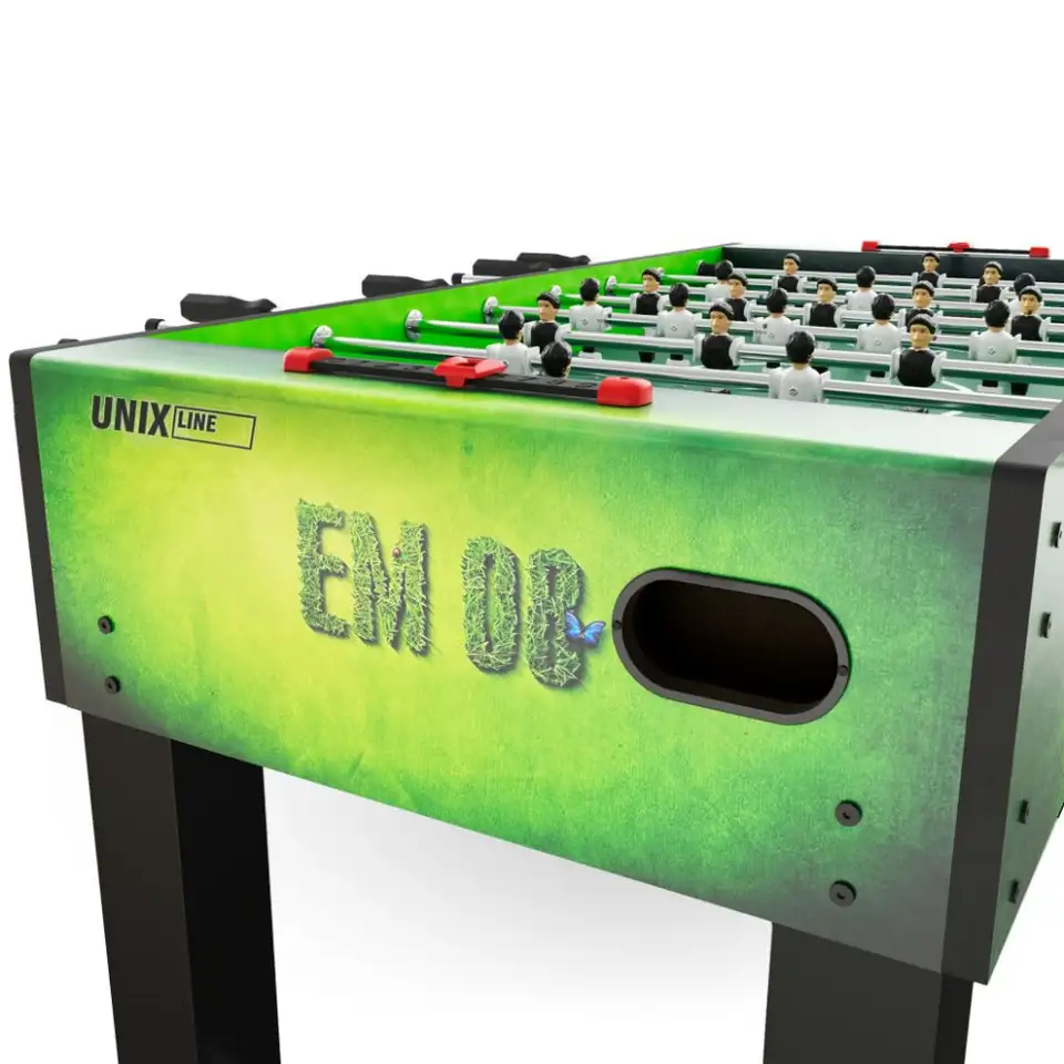 Игровой стол unix line футбол - кикер (140х74 cм) green, фотография 8