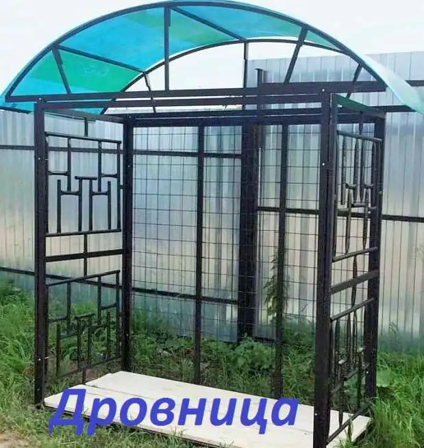 Дровница уличная на дачу. Воронеж, фотография 1
