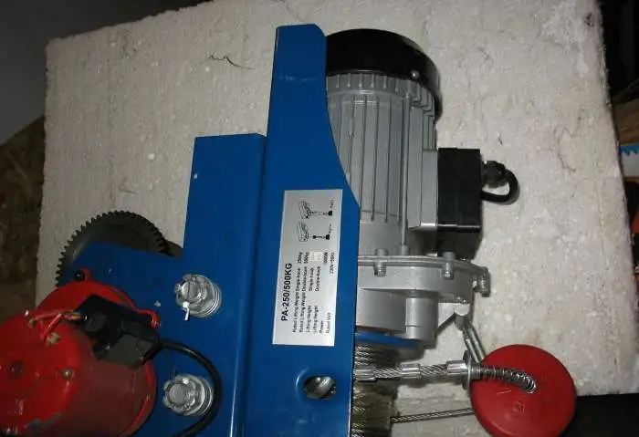 Электротельфер PA250/500 KG, фотография 1