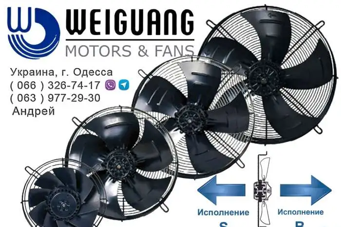 ОСЕВЫЕ ВЕНТИЛЯТОРЫ WEIGUANG серии YWF, фотография 1