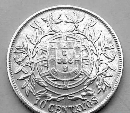 Редкая серебряная монета 10 сентаво 1915 год., фотография 1