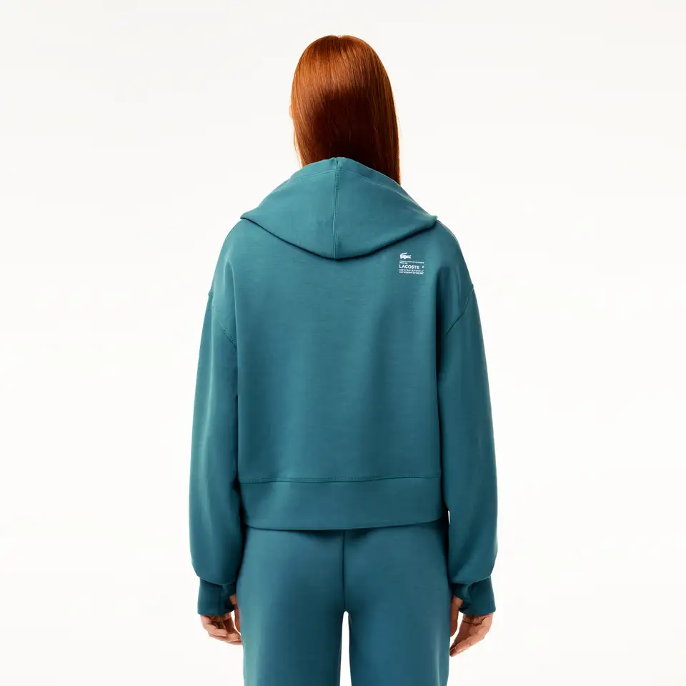 Женская толстовка lacoste loose fit с капюшоном, фотография 2