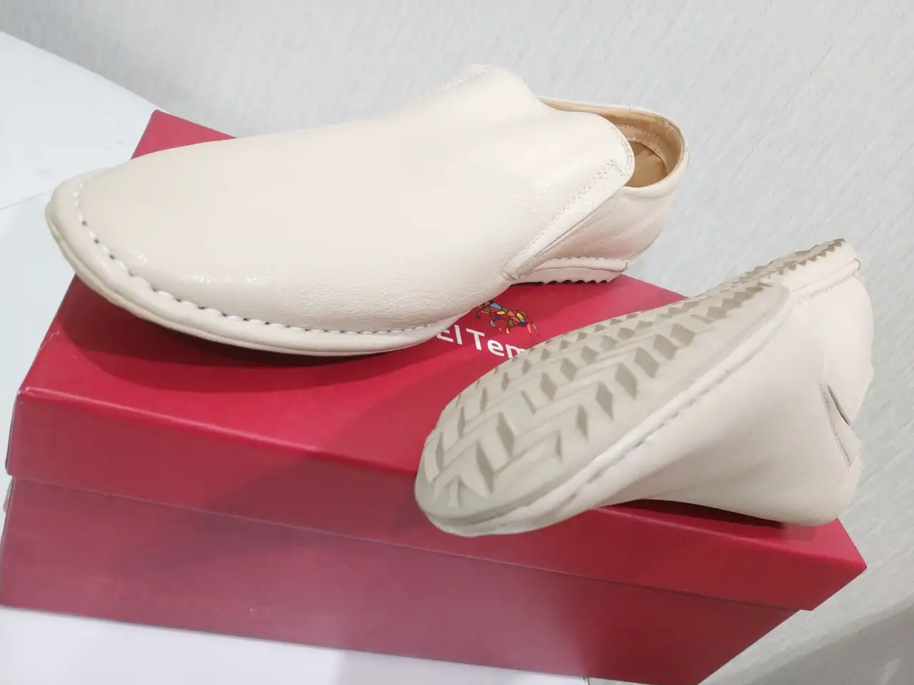 Если Натирает Обувь - то Мягкие летние Мокасины туфли Dunlop тканевые стелька 25,5 - 26 см размер 40 - 40,5, фотография 14