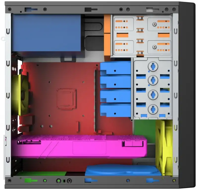 Корпус компьютерный 8 HDD Новый mATX, фотография 4