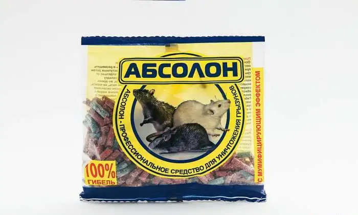 Родентицидное средство от грызунов абсолон гранулы 100 гр, фотография 1