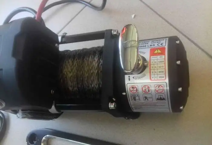 Лебедка автомобильная Electric Winch 12v, 12000LBS, фотография 6