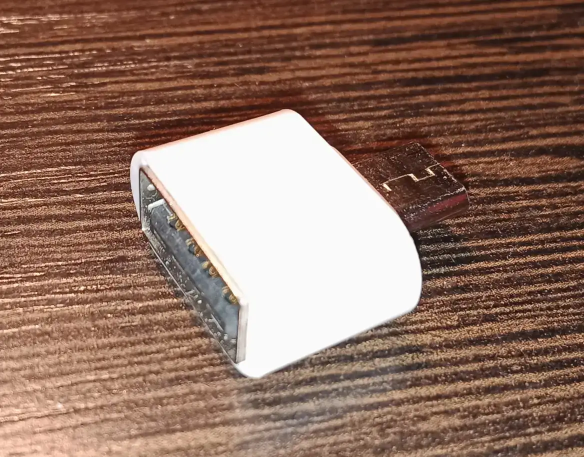 Адаптер  переходник USB - micro USB (белый), фотография 5