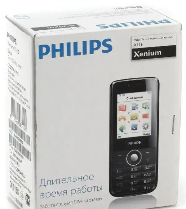 Philips Xenium X116 Black оригинал,2-сим, фотография 7
