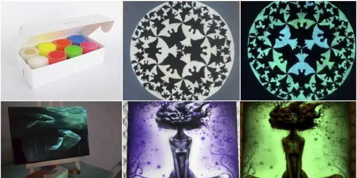 Светящаяся краска для рисования  и Hand made Acmelight, фотография 3