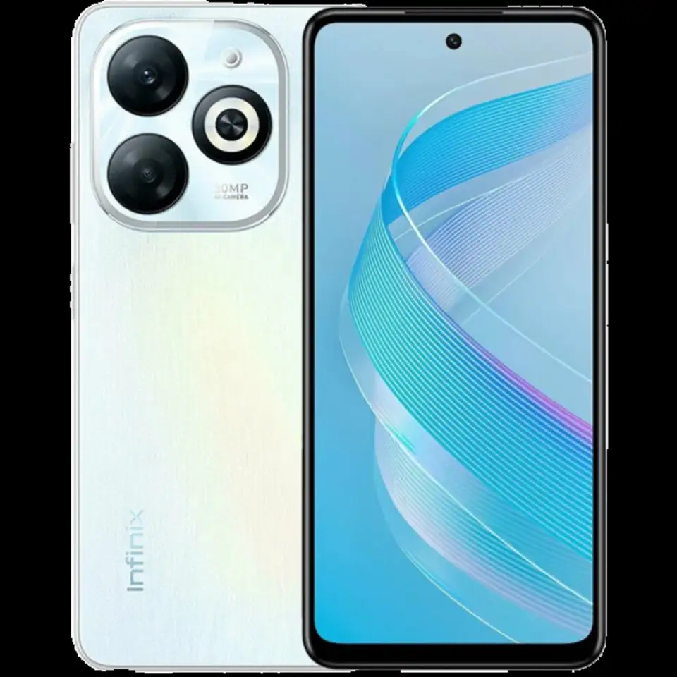 Смартфон infinix smart 8 pro 4/256gb, белый ru, фотография 1