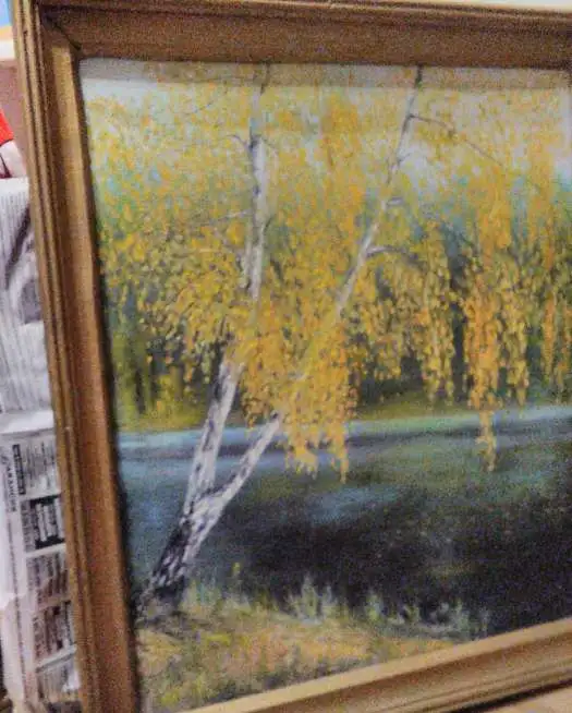 Картина СССР холст масло пейзаж, фотография 2