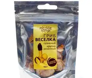 Гриб Веселка, крупно резаный, Русские корни 10 г., фотография 1