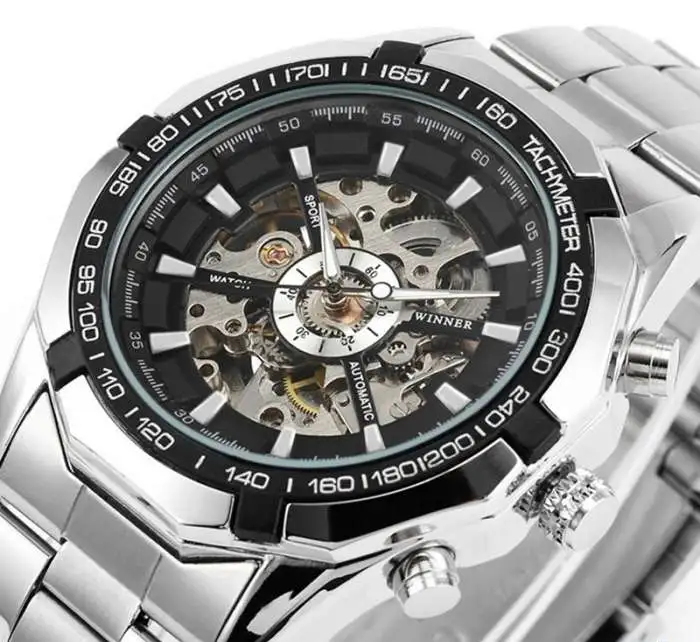 Мужские часы Winner luxury black, фотография 5