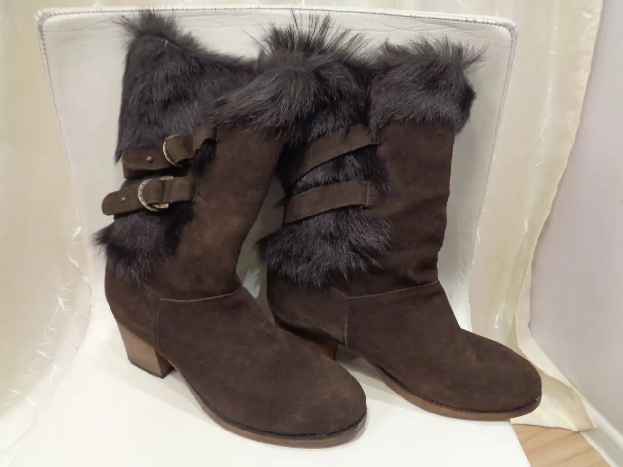 BEARPAW сапоги размер 42 натуральная замша и внутри, фотография 2