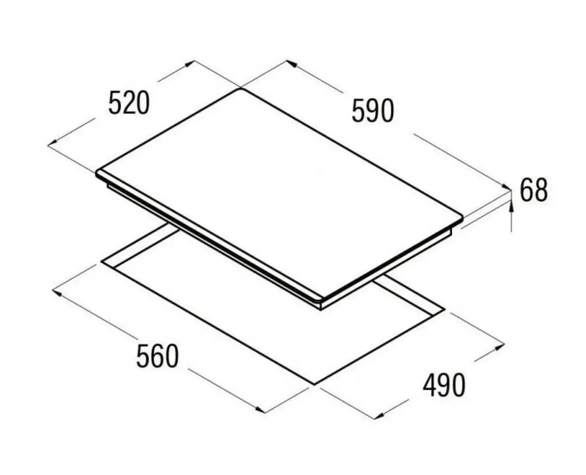 Индукционная варочная панель if 6002 bk, фотография 2