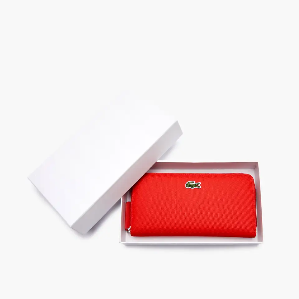 Кошелёк lacoste l.12.12 concept petit pique на 12 карт на молнии, фотография 3