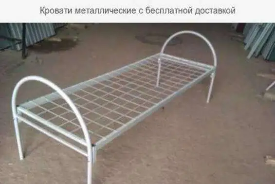 Кровати для строек (железные, 1-2х ярусные), фотография 3
