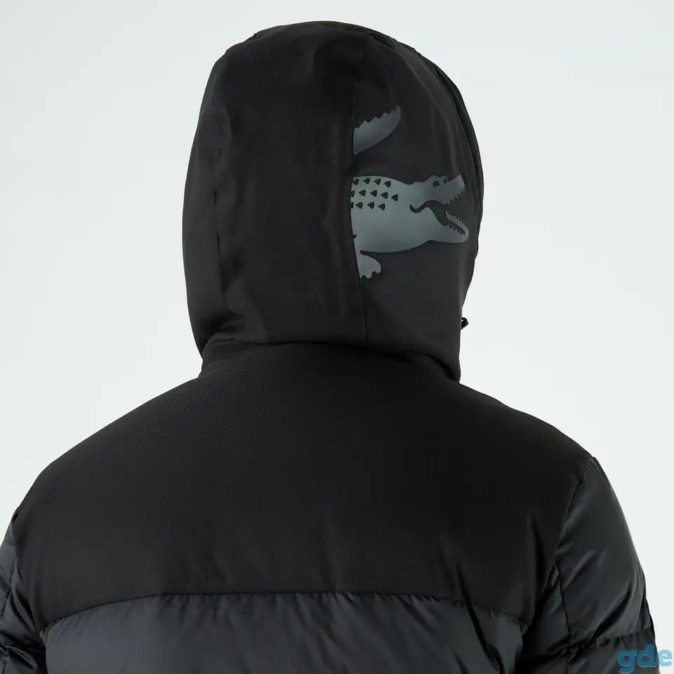 Мужская двусторонняя стеганая куртка lacoste loose fit с подкладкой, фотография 8