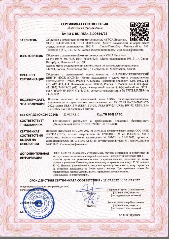 Задувная минеральная вата Утеплитель Ursa BW Урса, фотография 6