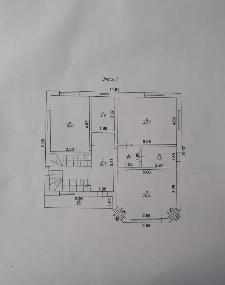 Продаётся 2-эт. новый дом ст. Новотитаровская, ул. Краснодарская,кирпич полностью. 220,00 м2, фотография 20