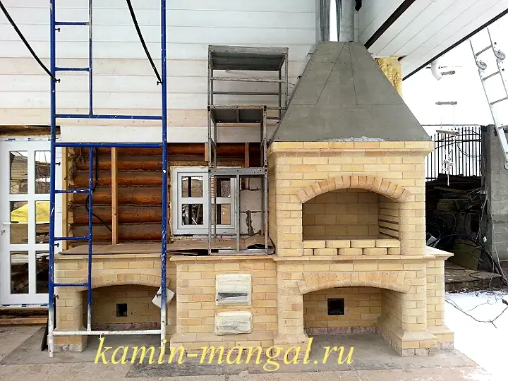 Резка фигурных кирпичей. Помпейские печи, камины-барбекю., фотография 3