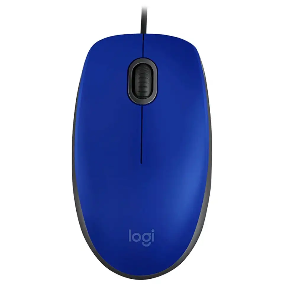 Мышь logitech m110, сине-черная, фотография 4