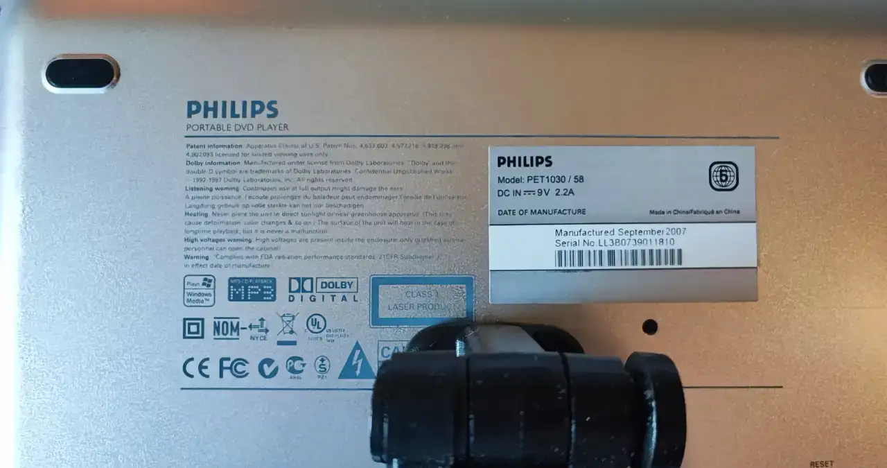 Портативный DVD плеер Philips PET 1030/58, фотография 5