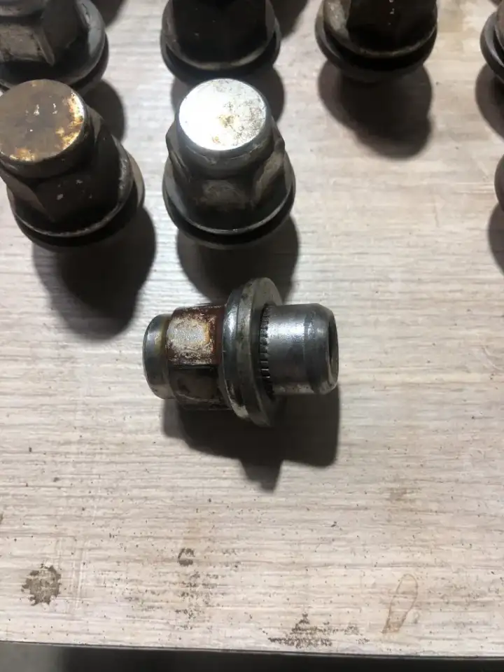 Гайка бу колеса M 12 x 1,5 х 37,5 хром пресс-шайба Toyota, фотография 4
