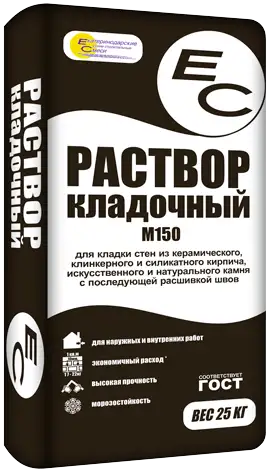 Раствор кладочный ЕС серый, 25кг, фотография 1