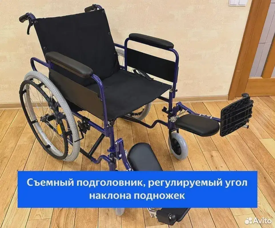 инвалидные коляски и есть и у кого отекает или сломана нога в гипсе подножка поднимается верх, фотография 2