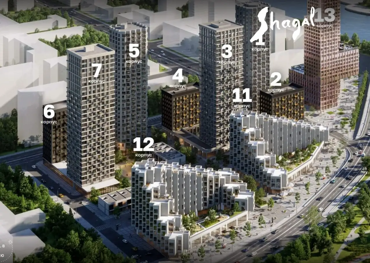 1-но комнатная квартира, 52,30 м², 22 эт., ЖК Shagal, Шагал, фотография 20