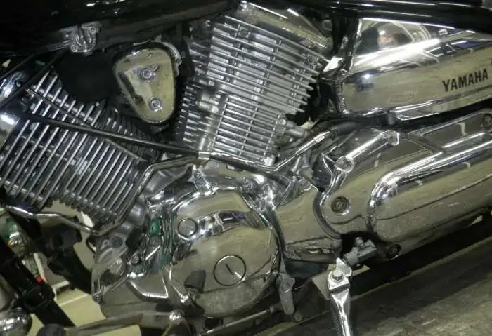 Мотоцикл чеппер Yamaha Dragstar 1100 рама VP13J круизер гв 2003, фотография 7