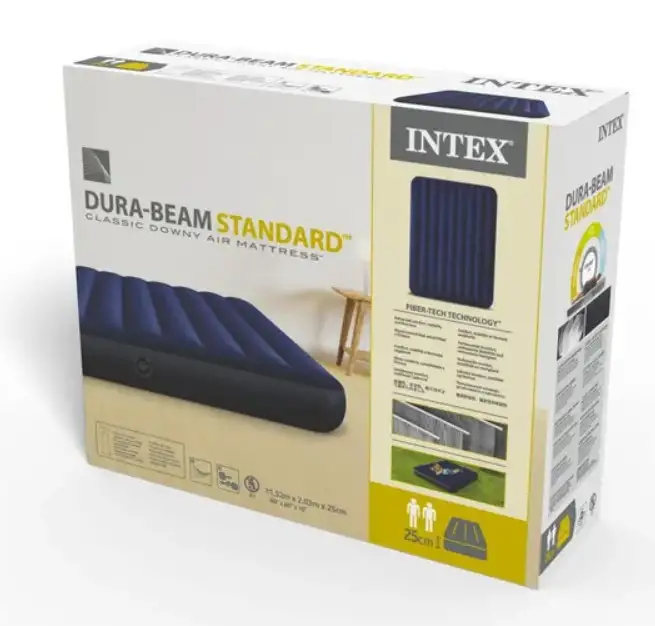 Матрас надувной двуспальный Intex 152х203х25см, фотография 4