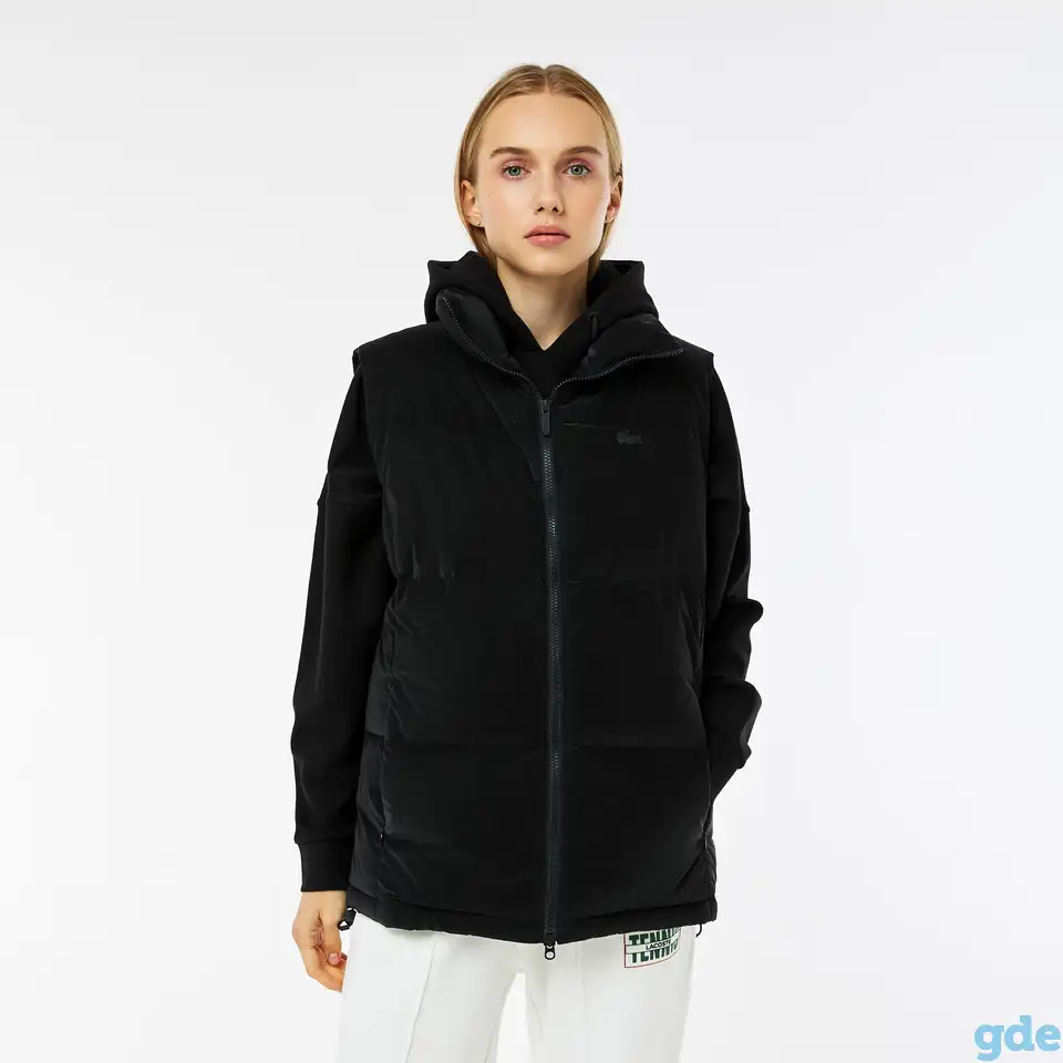 Женский жилет lacoste с капюшоном, фотография 1