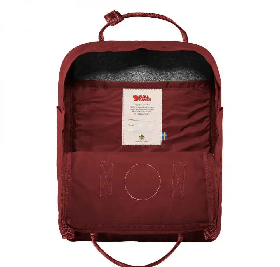 Рюкзак Fjallraven Kanken, красный, фотография 6