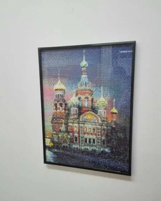 Алмазная вышивка СПАС НА КРОВИ. 30*40 см (Ручная работа) | С доставкой*, фотография 3