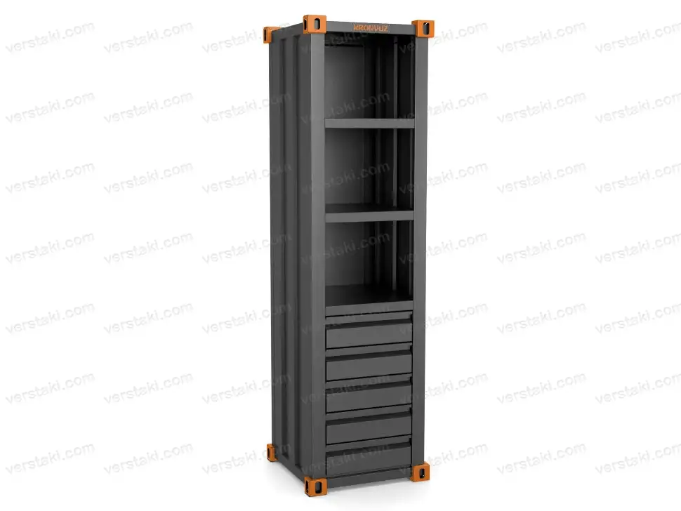 Шкаф в стиле лофт KronVuz ModStyle WS-3, фотография 1