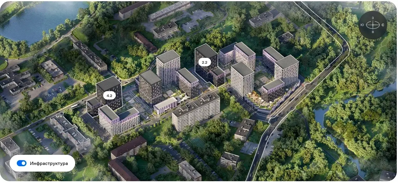 2-х комнатная квартира, 50,80 м², 7 эт., ЖК Верейская 41, фотография 17