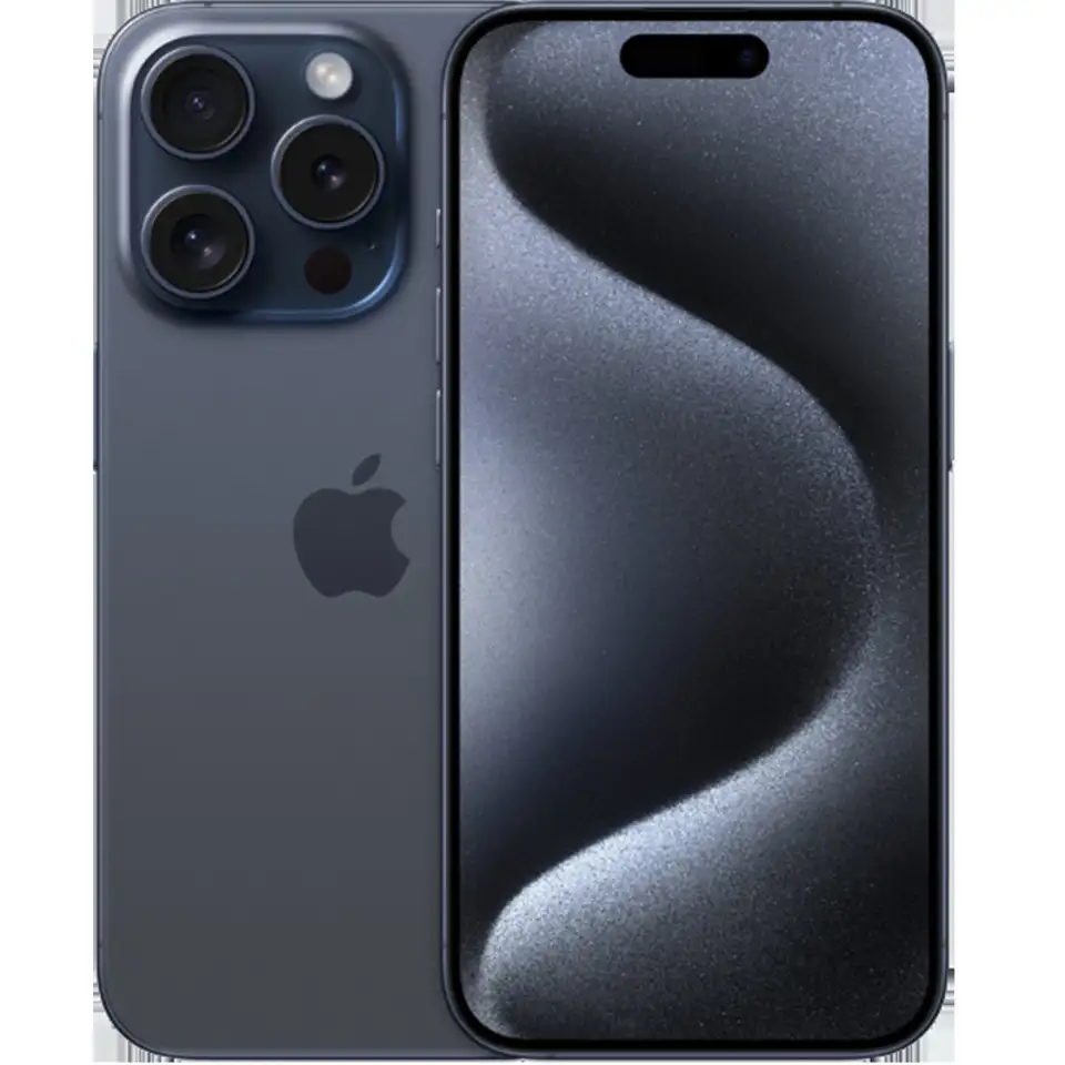 Смартфон apple iphone 15 pro max 512gb blue titanium (dual sim), фотография 1