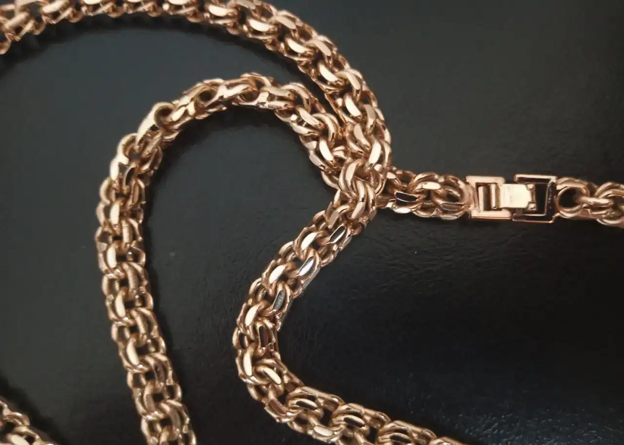 Продам позолоченные цепи, браслеты, кресты, фотография 3