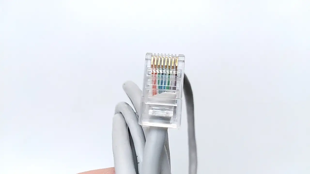 Кабель сетевой коммутации RJ45, 8 жил, 1,65 м., серый, фотография 2