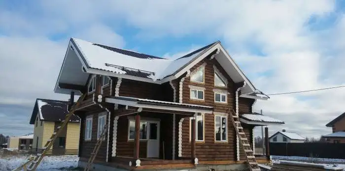 ДОМ из оцилиндрованного бревна 140кв.м. в СЛАВЯНСКОМ 140,00 м2, фотография 4