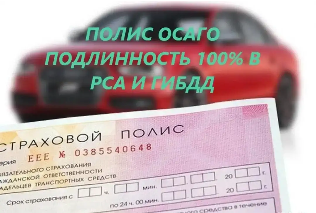 Полис осаго, фотография 1