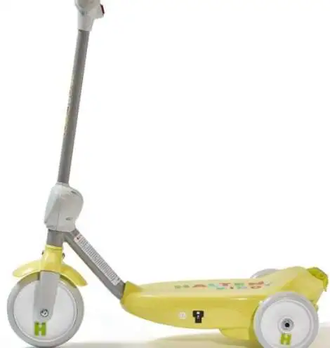 Электросамокат для малышей halten kiddy, цвет желтый, фотография 1