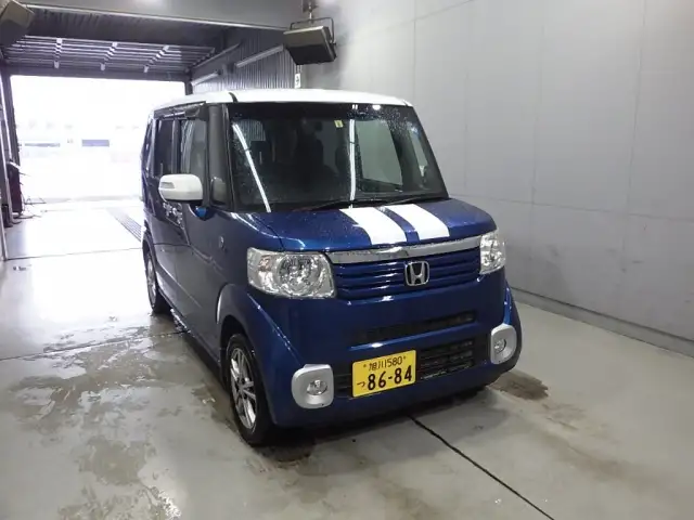 Микровэн турбо кей-кар Honda N Box Plus кузов JF2 минивэн модификация Turbo SS Package 4wd, фотография 1
