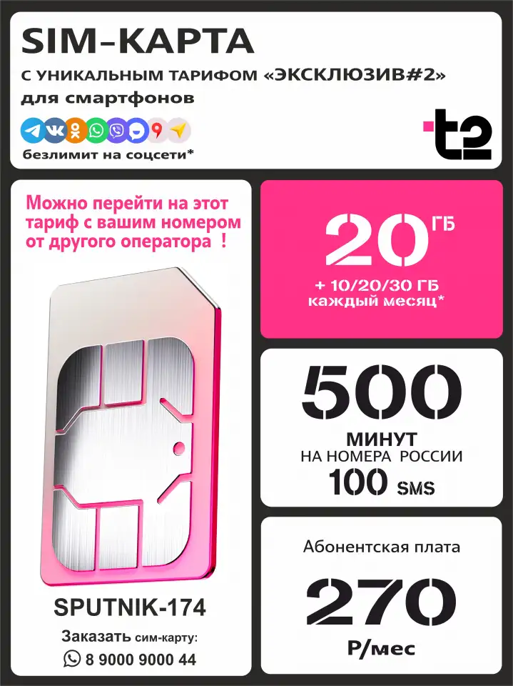 СИМ-КАРТА. УНИКАЛЬНЫЕ ТАРИФЫ., фотография 2