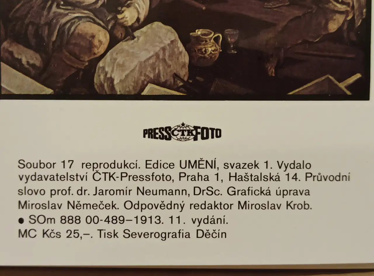 Открытки J. Neumann - Obrazrna Praskho hradu, фотография 8